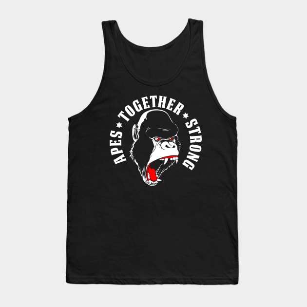 Apes Together Strong Tank Top by wloem